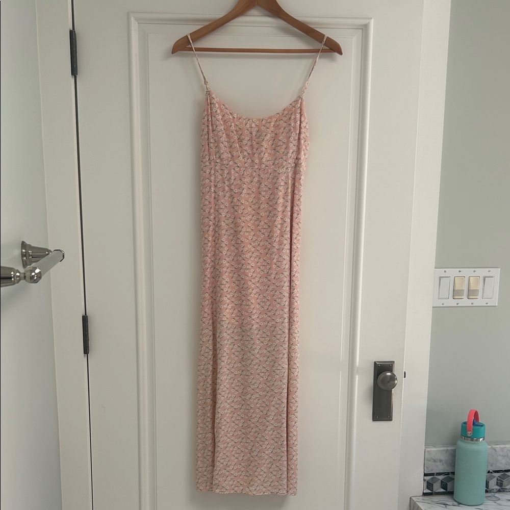 Audrey 3+1 Pink and White Maxi Dress
